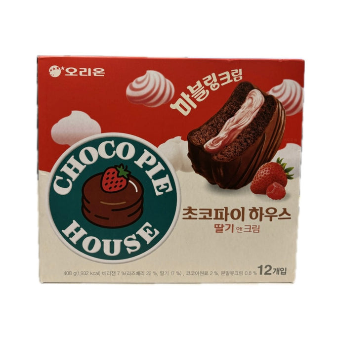 Orion Chocopie House Strawberry 408g