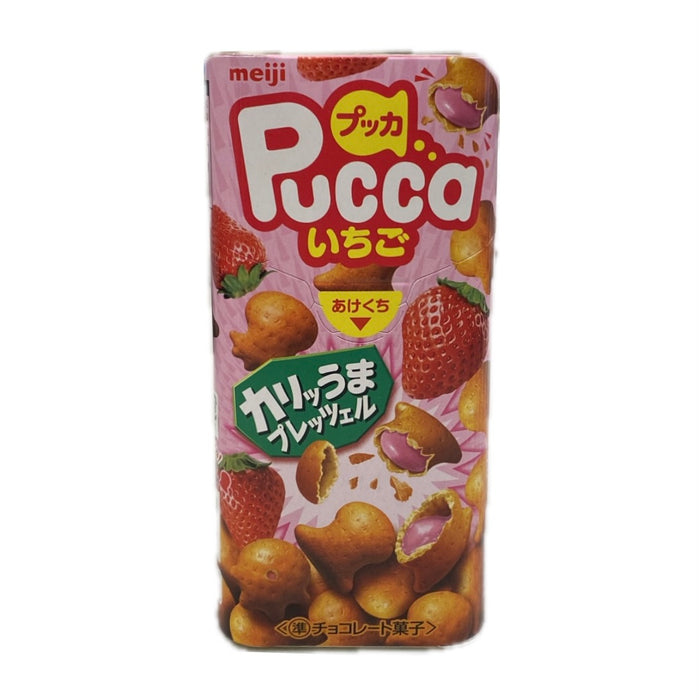 Meiji Pucca Strawberry Cookie 1.3Oz.