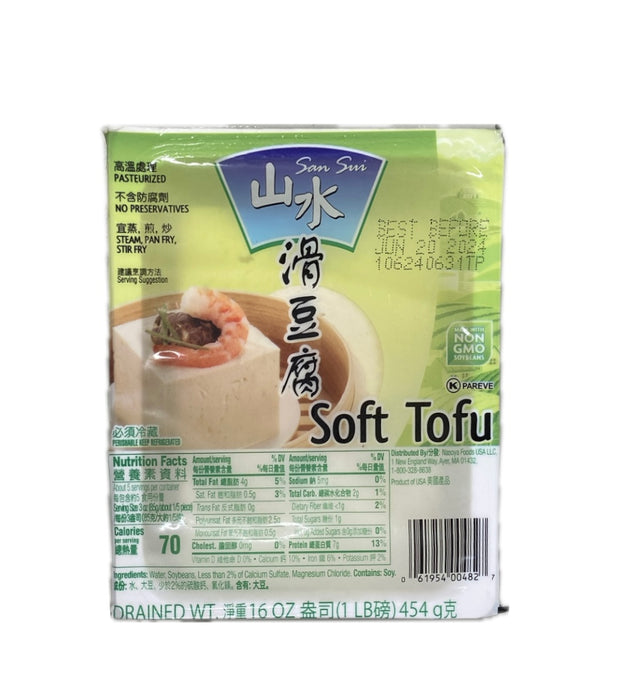 San Sui Soft Tofu 16Oz