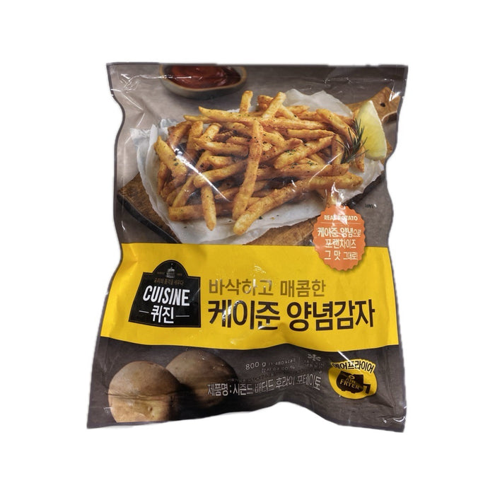 Dw seasoned battered fries potatoes 800g