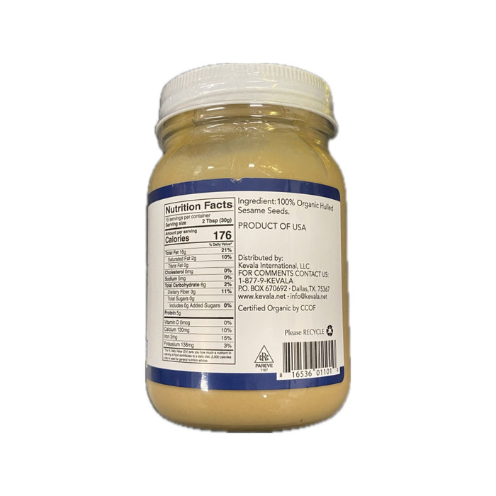 Kevala Org Sesame Tahini 16oz