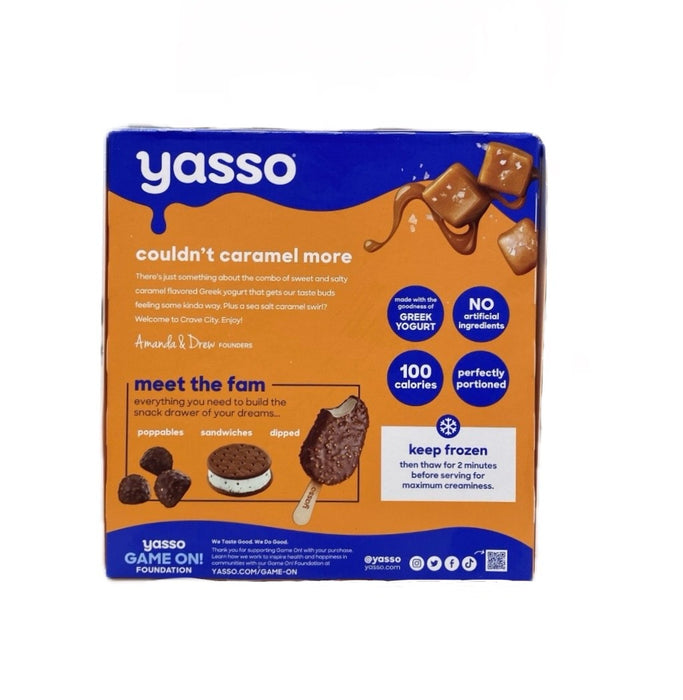 Yasso Sea Salt Caramel Ygrt Bar 4/103ml