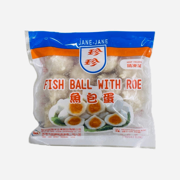 J&J Fish Ball With Roe 8Oz