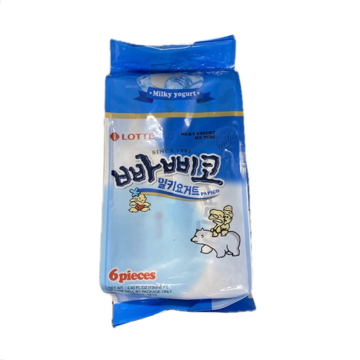 Lotte Papico Milky Yogurt Ice Tube 4.4oz