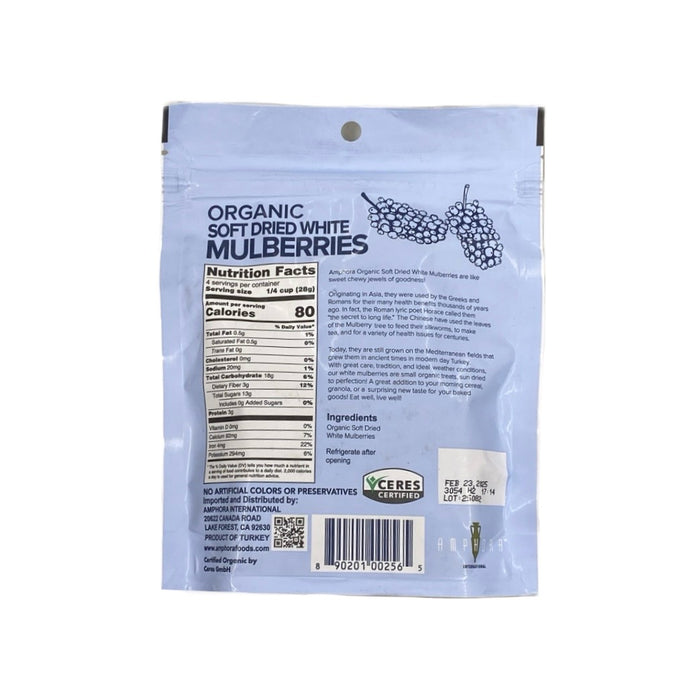 Amphora Org Sft Drd White Mulberries 4Oz