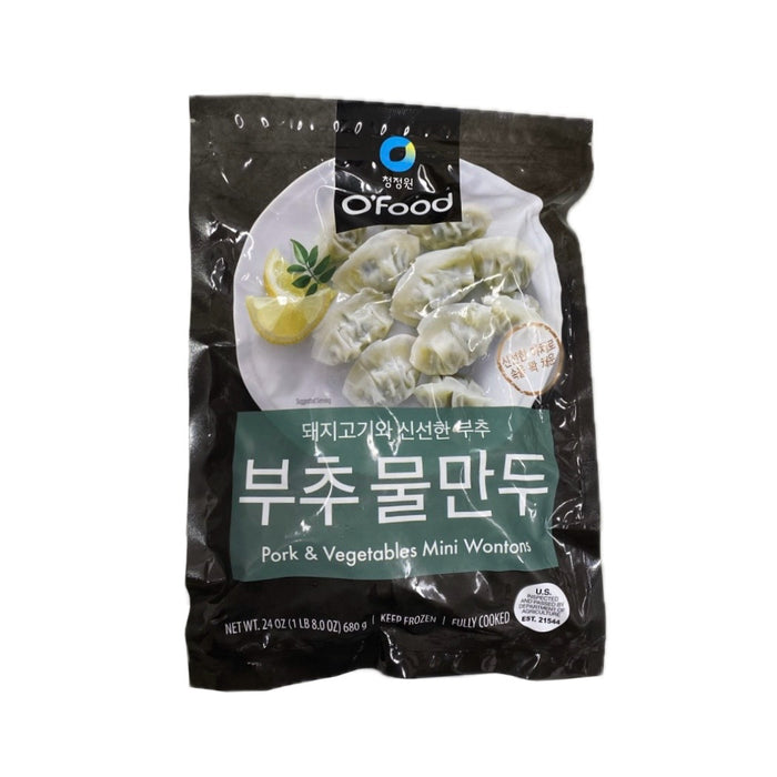 Ofood Pork&Vege Mini Wontons 24Oz