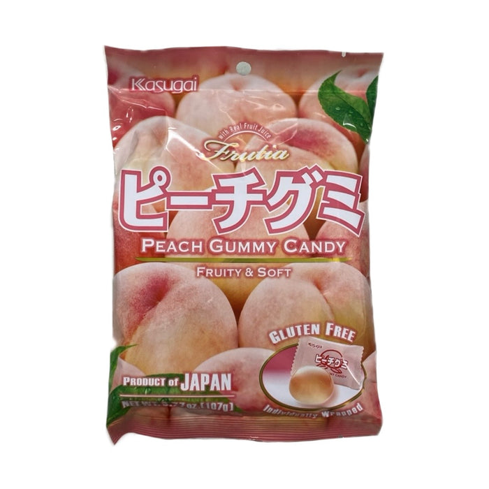 Kasugai Peach Gummy Candy 107g