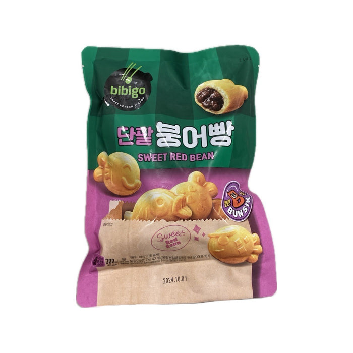 Cj bibigo fish shape sweet red bean 300g