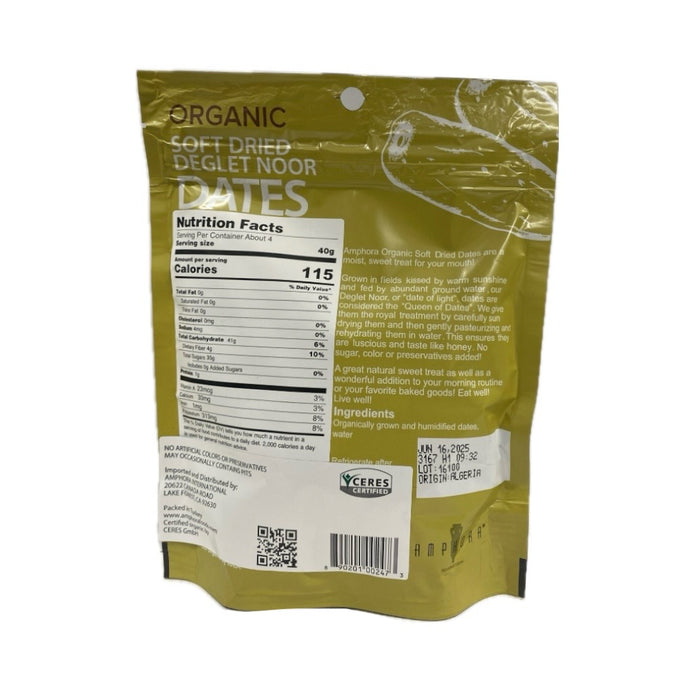 Amphora Org Soft Dried Dates 6Oz