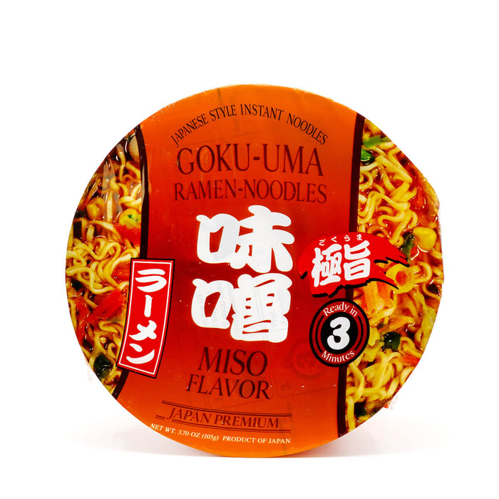 Shirakiku Goku-Uma Ramen Noodles Miso Flavor 3.70oz