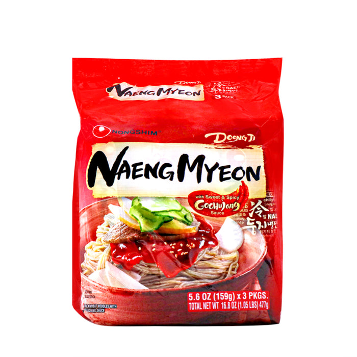 Nongshim Doong Ji Naeng Myeon with Sweet & Spicy Gochujang Sauce 159g X 3P, 477g