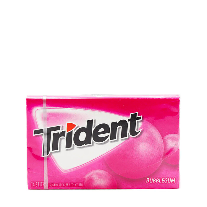Trident Bubblegum Sugar Free Gum with Xylitol 14 Sticks