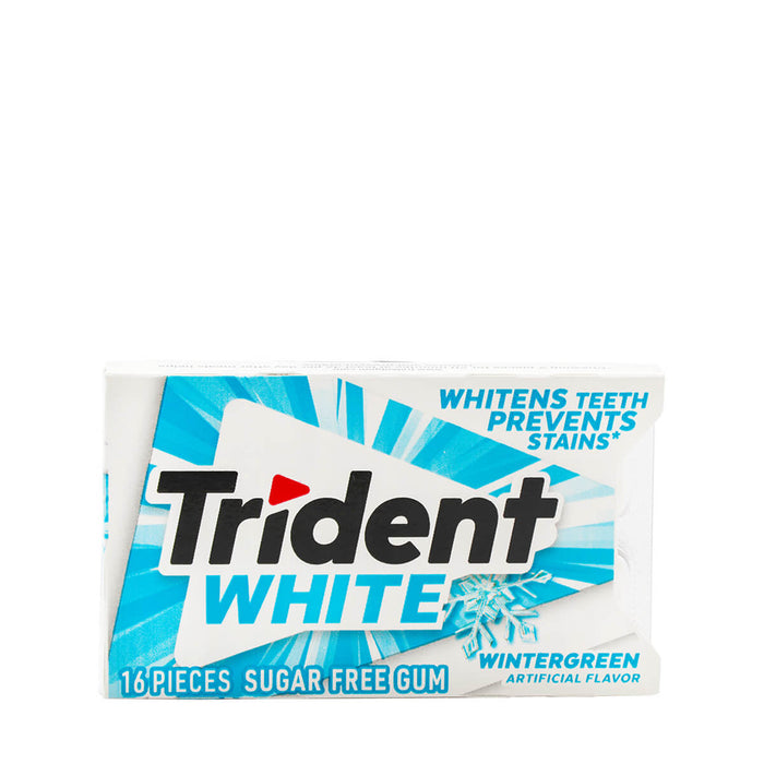 Trident White Wintergreen Sugar Free Gum 16pcs