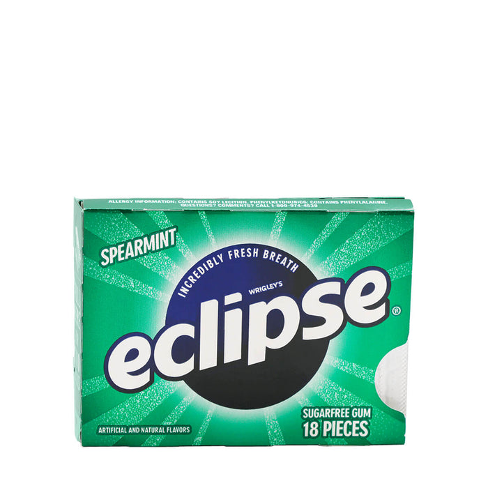 Wrigley's Eclipse Spearmint Sugarfree Gum 18pcs