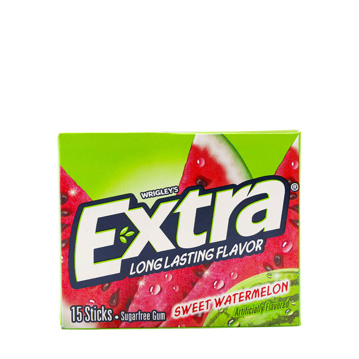 Wrigley's Extra Sweet Watermelon Sugar Free Gum 15 Sticks