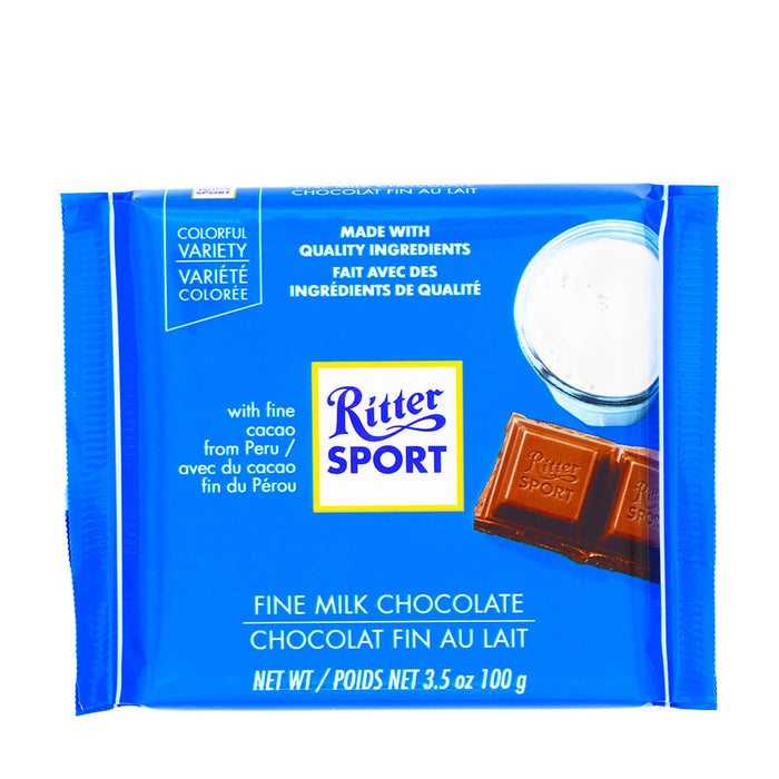 Ritter Sport Fine Milk Chocolate 3.5oz