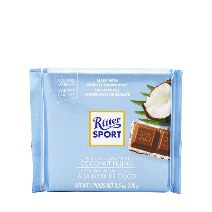 Ritter Sport Milk Chocolate with Coconut Filling 3.5oz
