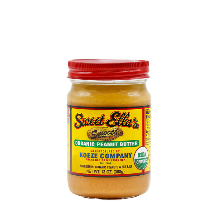 Sweet Ella's Smooth Organic Peanut Butter 13oz