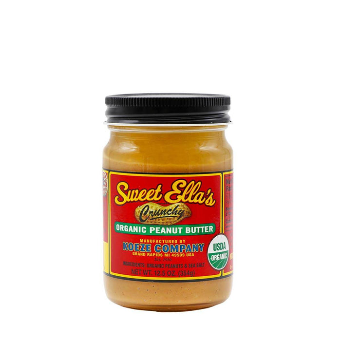 Sweet Ella's Crunchy Organic Peanut Butter 12.5oz