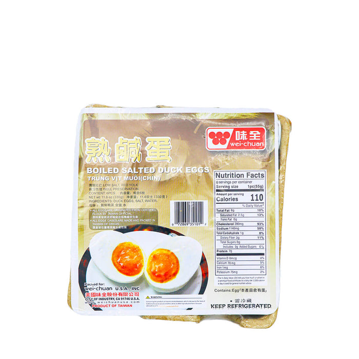 Wei-Chuan Boiled Salted Duck Eggs 11.6oz