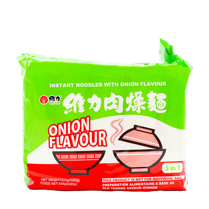 Wei Lih Instant Noodles with Onion Flavour 5 x 85g, 425g