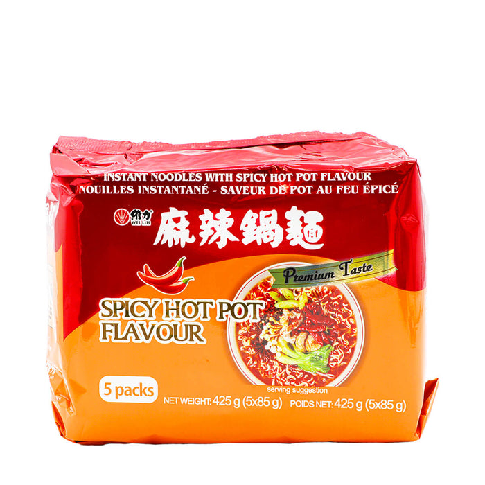 Wei Lih Instant Noodles with Spicy Hot Pot Flavour 5 Packs x 85g, 425g