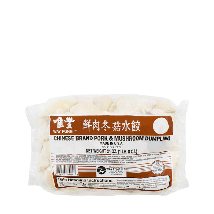 Way Fong Chinese Brand Pork & Mushroom Dumpling 24oz