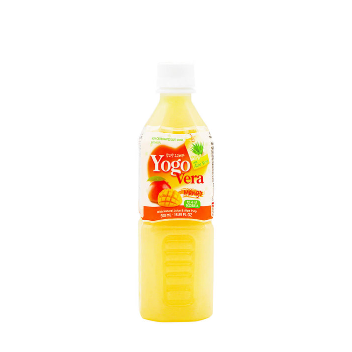 Yogo Vera Non Carbonated Soft Drink with Natural Juice & Aloe Pulp Aloe Mango Flavor 500ml