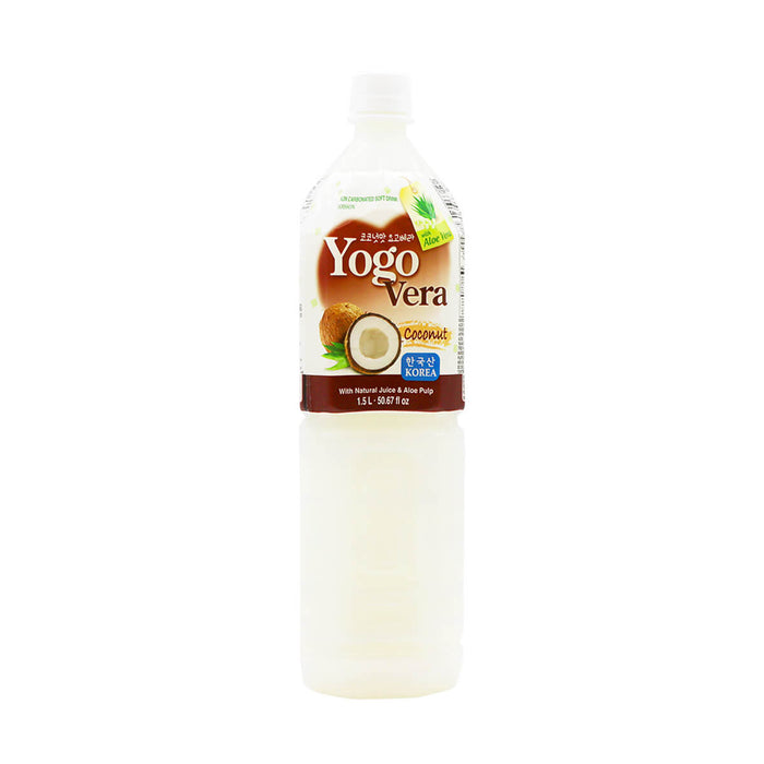 Yogo Vera Non Carbonated Soft Drink with Natural Juice & Aloe Pulp Aloe Coconut Flavor 1.5L