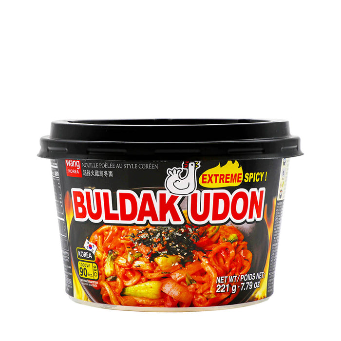 Wang Korean Style Stir-Fried Noodle Buldak Udon Extreme Spicy 7.79oz