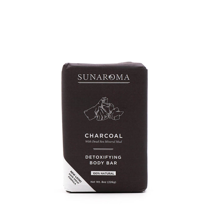 Sunaroma Charcoal Detoxifying Body Bar 8oz