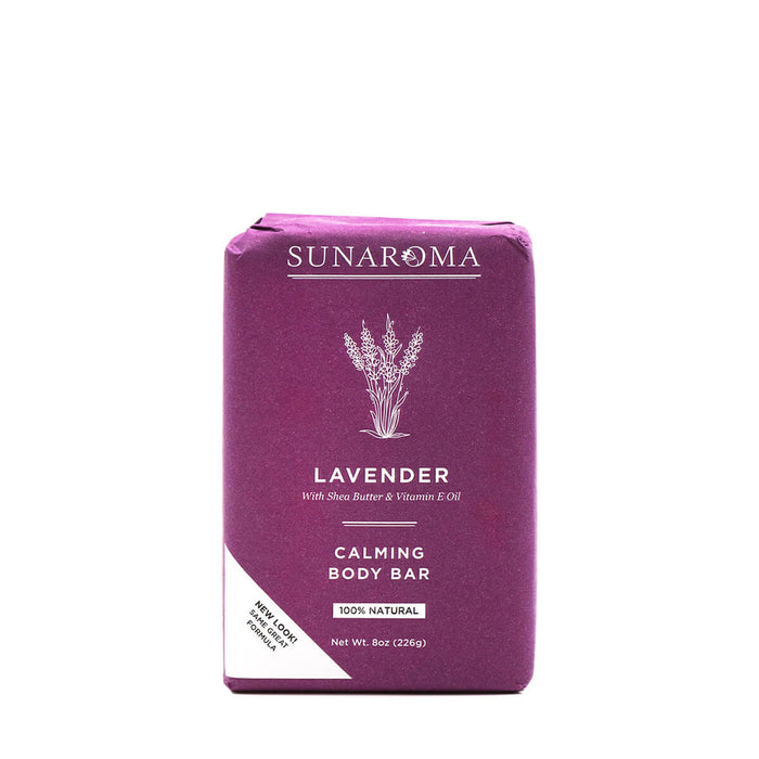 Sunaroma Lavender Calming Body Bar 8oz