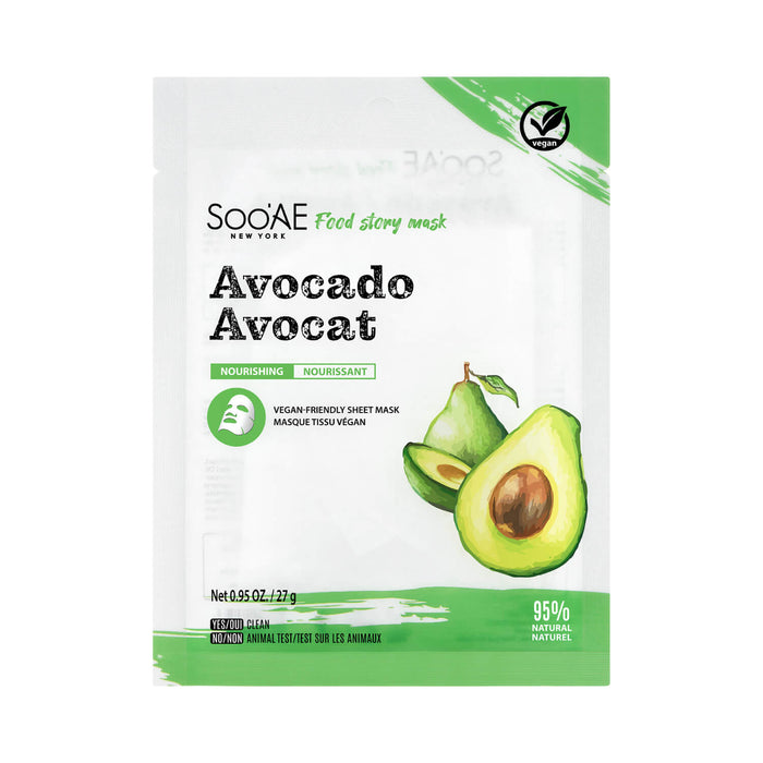 Soo'Ae Food Story Mask Avocado 27g