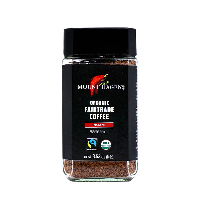 Mount Hagen Organic Fairtrade Instant Coffee Glass Jar 3.53oz