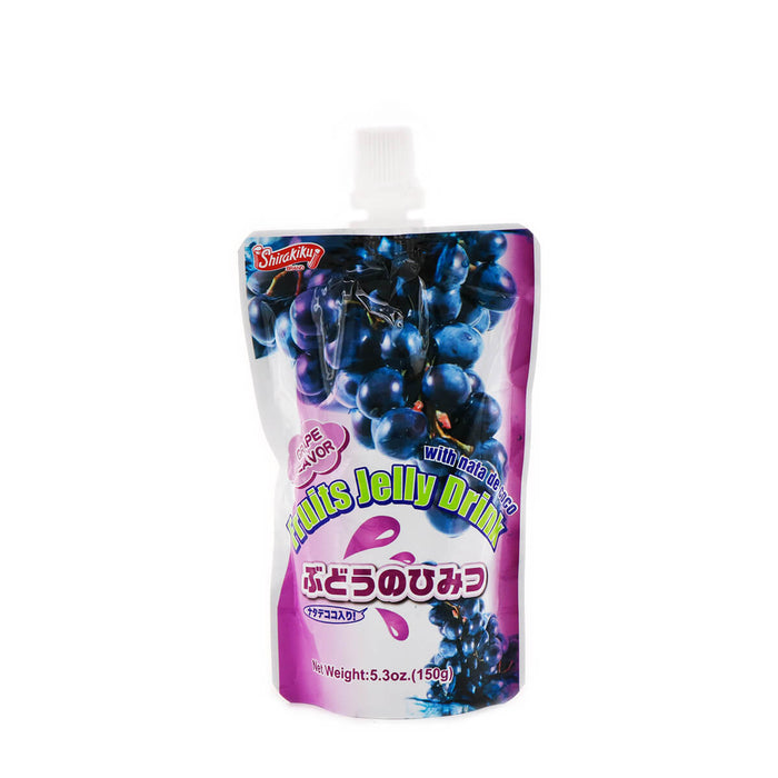 Shirakiku Fruit Jelly Drink Grape Flavor 5.3oz