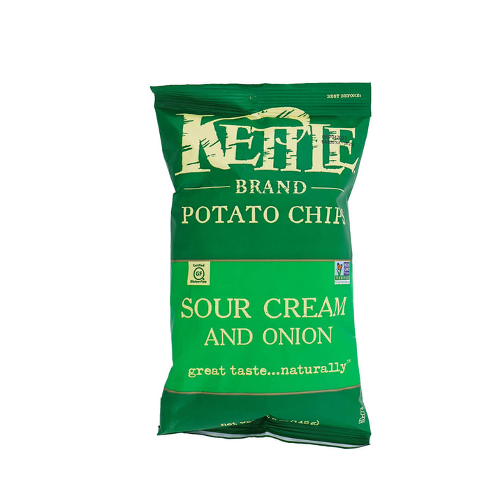 Kettle Brand Potato Chips Sour Cream and Onion 5oz