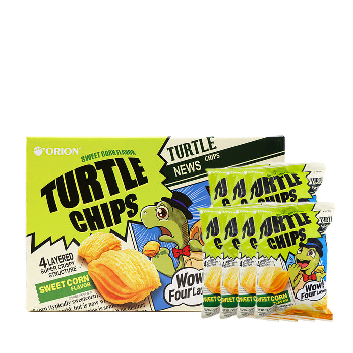 Orion Turtle Chips Sweet Corn 19.75oz (80g x 7 packs)
