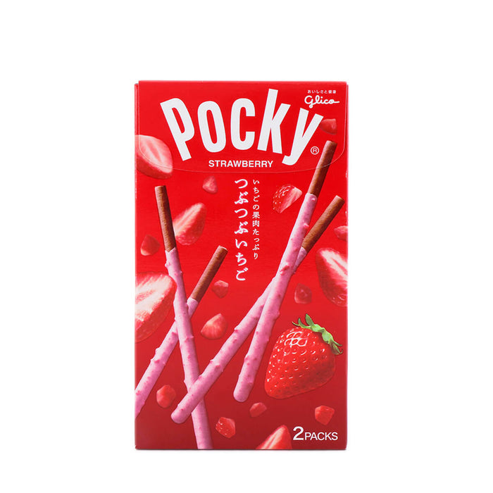 Glico Pocky Tsubu Tsubu Strawberry Biscuit (Japanese Version) 2Pks 1.9oz