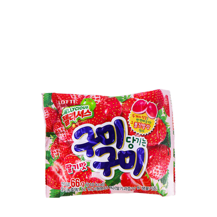 Lotte Gummy Gummy Jellycious Strawberry Flavor 2.33oz