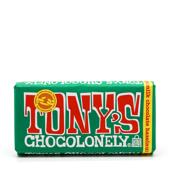 Tony's Chocolonely 32% Milk Chocolate Hazelnut 180g