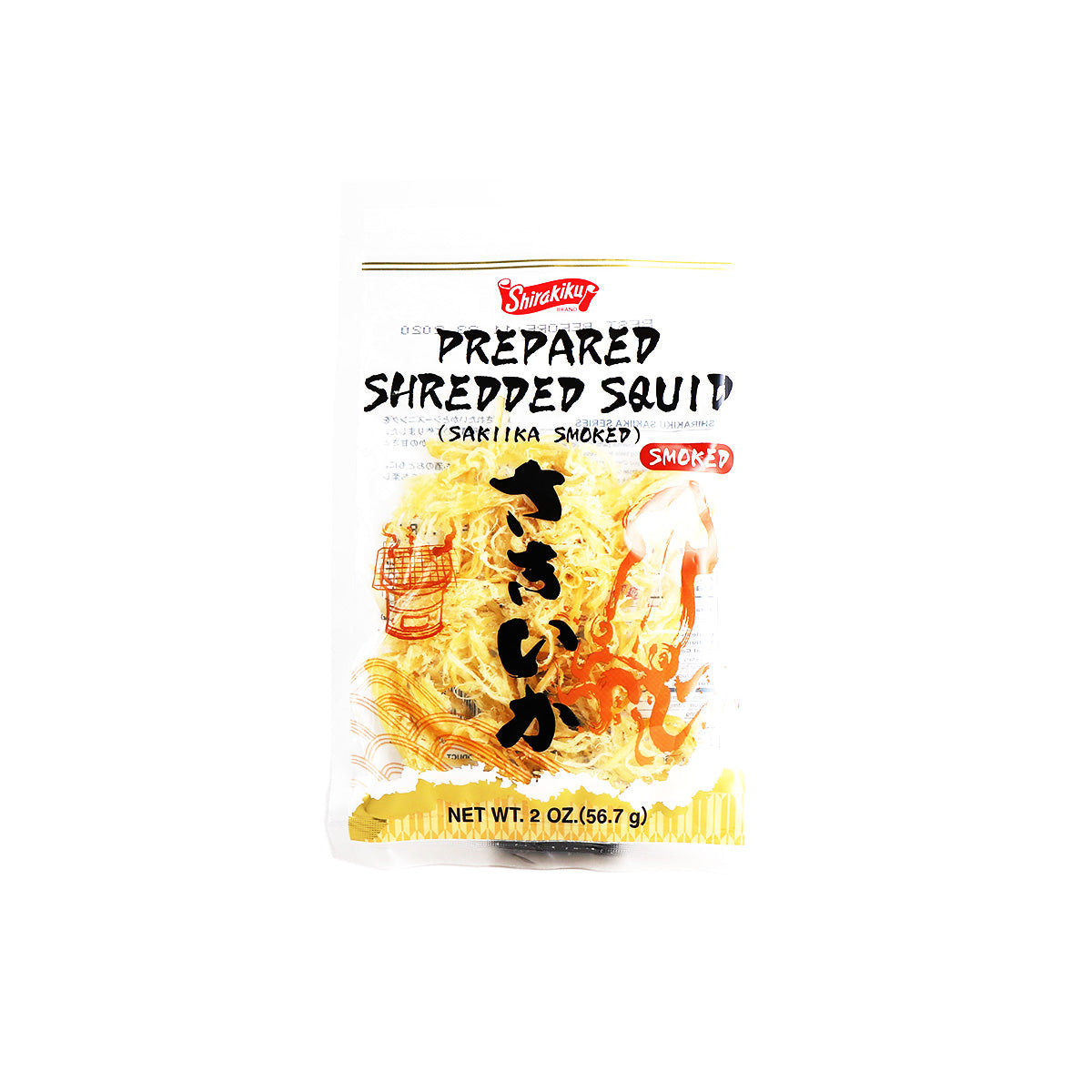 Shirakiku Prepared Shredded Squid (Sakiika Smoked) 2oz — H Mart ...