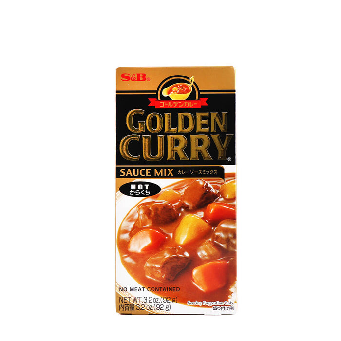 S&B Golden Curry Sauce Mix Hot 3.2oz