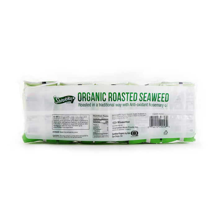 Shirakiku Organic Roasted Seaweed 4g x 10 packs