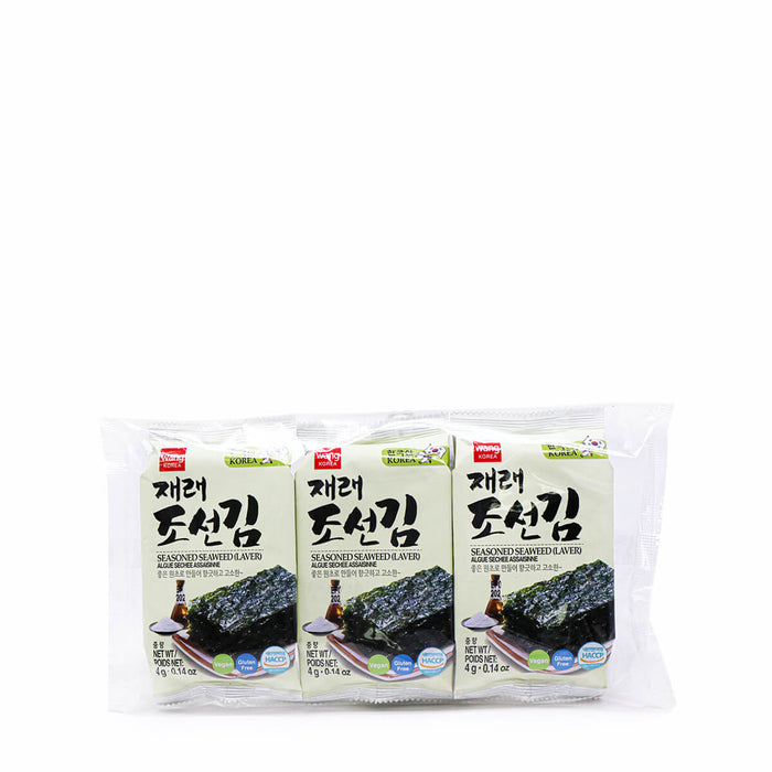 Wang Seasoned Seaweed 4g x 3 packs