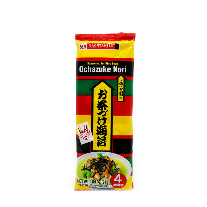 Nagatanien Seasoning For Rice Soup Ochazuke Nori 0.21oz X 4 Packs