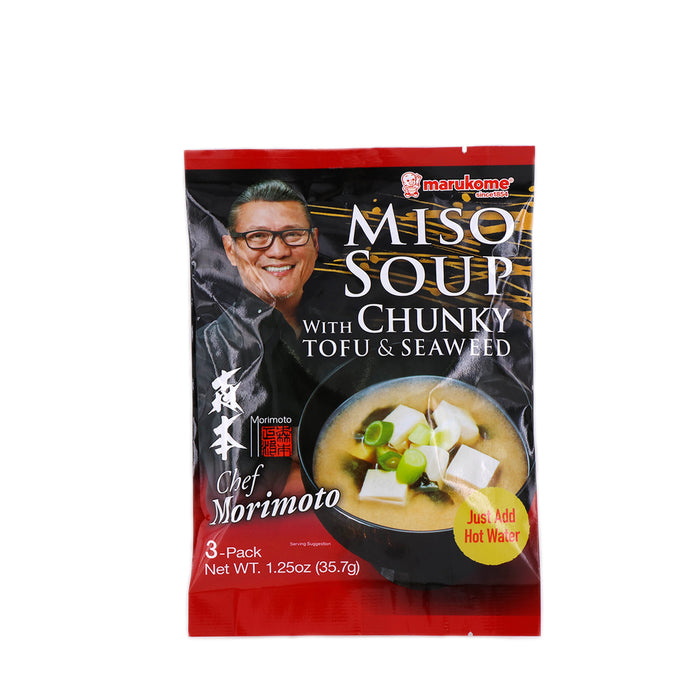 Marukome Miso Soup with Chunky Tofu & Seaweed 3Pk 1.25oz