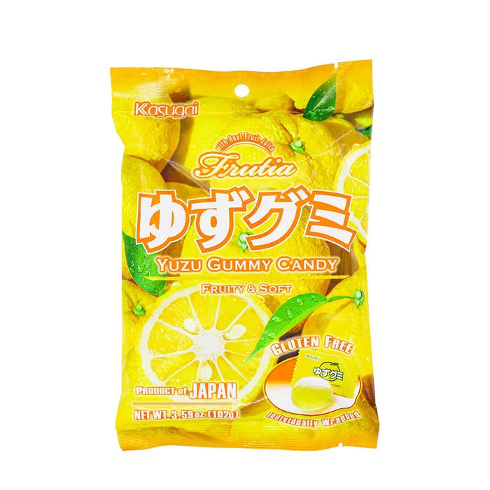 Kasugai Frutia Yuzu Gummy Candy 3.59oz