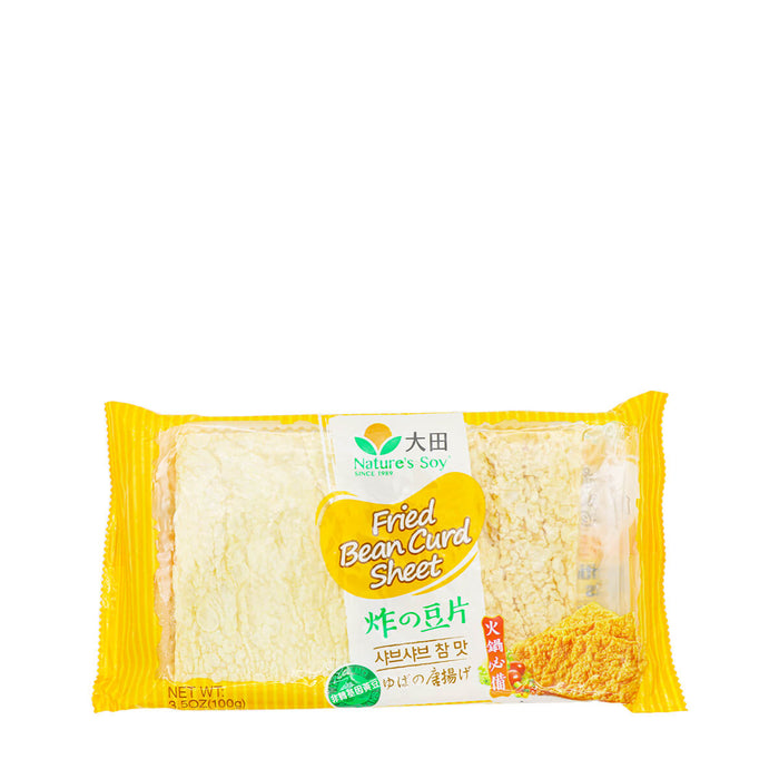 Nature's Soy Fried Bean Curd Sheet 3.5oz