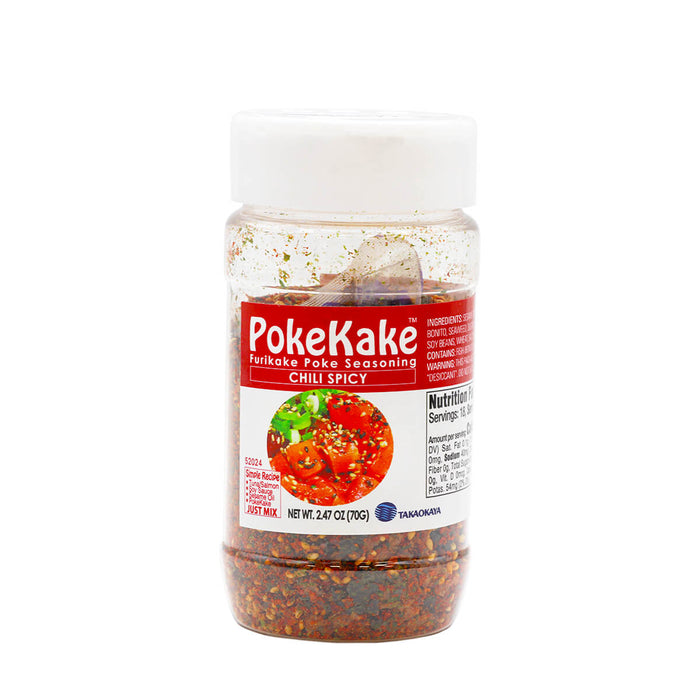 Takaokaya PokeKake Furikake Poke Seasoning Chili Spicy 2.47oz