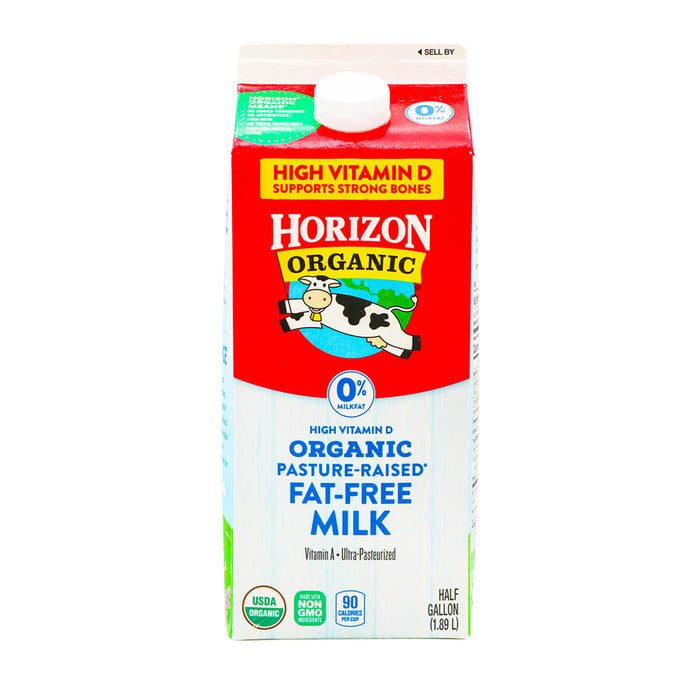 Horizon Organic Pasture-Raised Fat-Free Milk Half Gallon (1.89L)